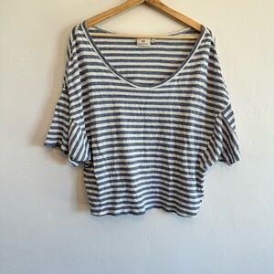 Crop top striped shirt